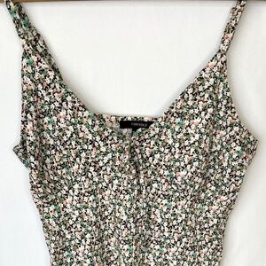 Floral Mini Dress - L